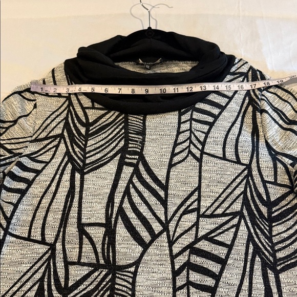 Papa Sweater Black and Grey Cowl Neck Tunic Women Size XXL - Picture 8 of 11